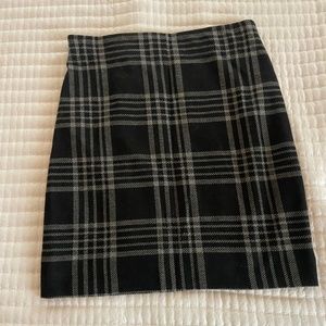 Plaid mini skirt